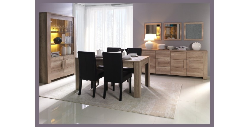 Buffet, bahut, enfilade grand modèle FARRA 4 portes. Meuble design et tendance pour votre salon ou salle à manger.