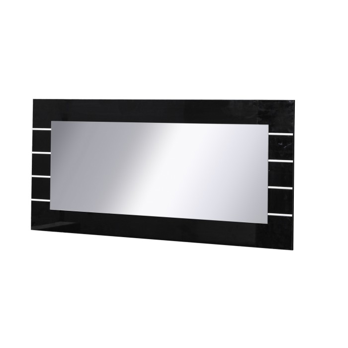 Grand miroir LINA NOIR . Accessoire idéal pour votre salon