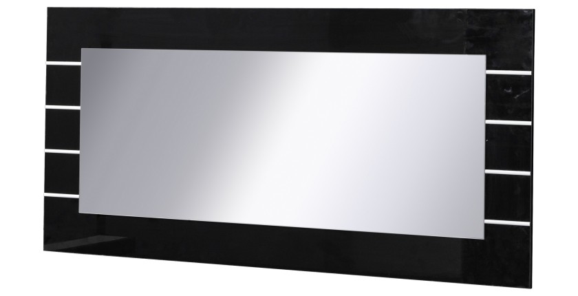 Grand miroir LINA NOIR . Accessoire idéal pour votre salon