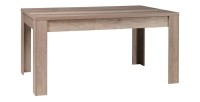 Table pour salle à manger MIRO. Dimensions 180 cm. Coloris Oak canyon, chêne clair.