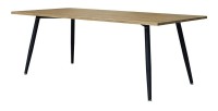 Table 200 x 100 Collection SILVA pieds métal et plateau effet bois. Table design.