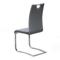 Chaises x2 design SOFI coloris gris pour votre salle à manger - Lot de 2
