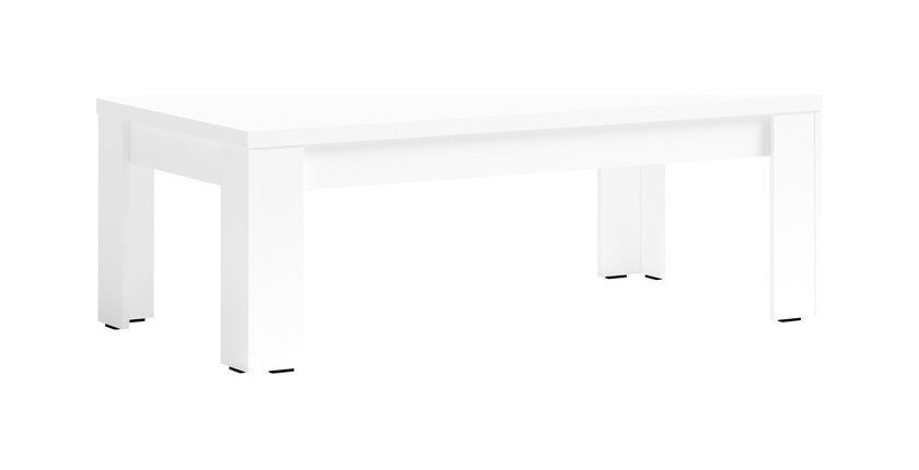 Table basse collection FABIO. Meuble type Design coloris blanc. Effet ultra tendance pour votre salon.