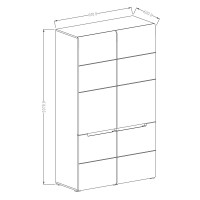 Armoire de rangement  collection LUCIA. Meuble design idéal pour votre salle à manger.