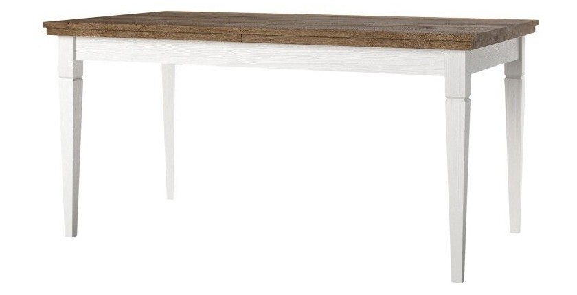 Ensemble de 4 meubles pour salle à manger coloris frêne blanc et chêne. Collection ASSIA