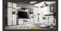 Meuble TV 150cm collection CRISS avec LED intégrés. Meuble déco, moderne et design pour votre salon.