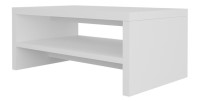 Table basse 110x60 collection RIO. Meuble design coloris blanc.
