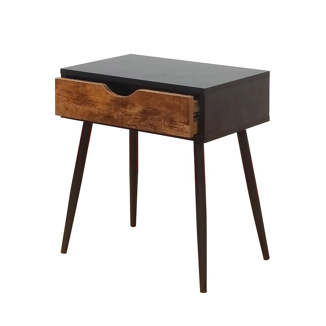 Table de Chevet collection HAALAND coloris noir style Scandinave.