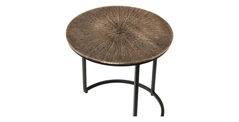 Table basse collection ALICE soleil or.