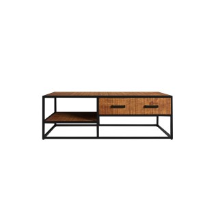 Table basse collection MADEIRO marron-bois.