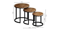 Table basse collection PLATO mangolia.