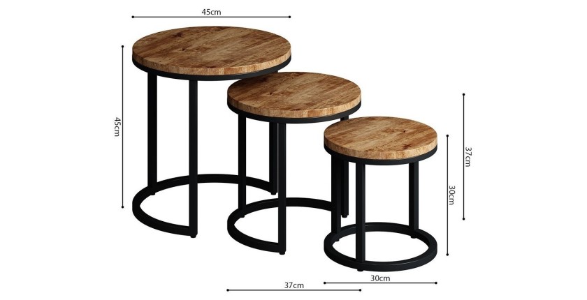 Table basse collection PLATO mangolia.