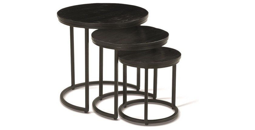 Table basse collection PLATO noir.