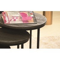 Table basse collection PLATO gris.