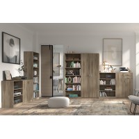 Armoire, collection TOLLY, 2 portes, 75x195 cm, coloris chêne sonoma