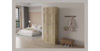 Armoire, collection TOLLY, 2 portes, 75x195 cm, coloris chêne sonoma