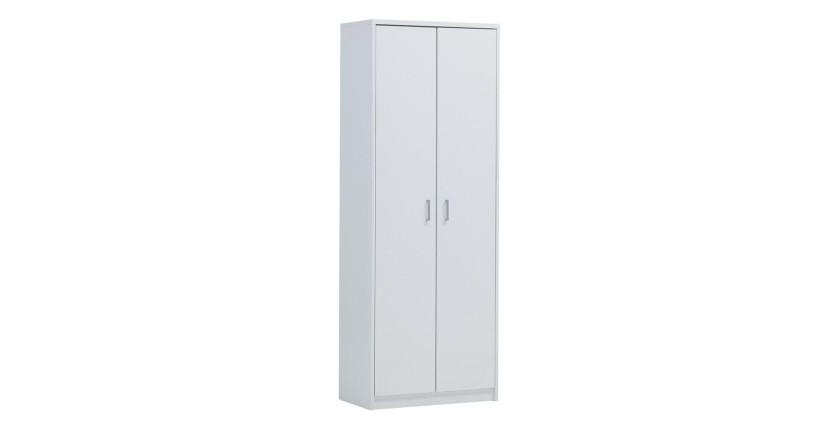 Armoire, collection SPACI, 2 portes, 72x148 cm, coloris blanc