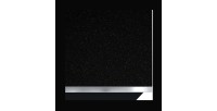 Buffet 180cm 2 portes et 2 tiroirs collection ZANTE. Coloris noir brillant pailleté. LED inclus