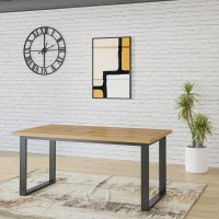 Table extensible 10 personnes pour salle à manger collection MILO coloris chêne.