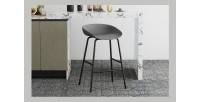 Chaise de comptoir design gris. Collection SIRA