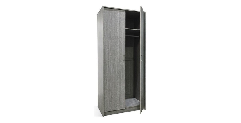 Garde Robe REY, armoire 2 portes idéal pour votre entrée ou votre buanderie