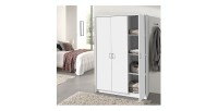 Garde Robe REY, armoire 3 portes idéal pour votre entrée, votre buanderie ou votre sdb