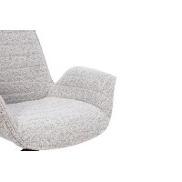 Chaise OMAR Bouclé Beige, dimension H84 x L66 x D58, idéal pour votre cuisine ou salle à manger