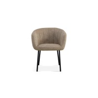 Chaise SEVILLE tissu bouclé sable, dimension H79 x L57 x P62, idéal pour votre cuisine ou salle à manger