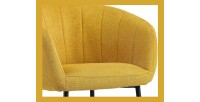 Chaise SEVILLE Tissu Jaune, dimension H79 x L57 x P62, idéal pour votre cuisine ou salle à manger