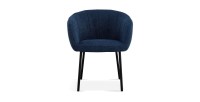 Chaise SEVILLE Tissu Bleu, dimension H79 x L57 x P62, idéal pour votre cuisine ou salle à manger