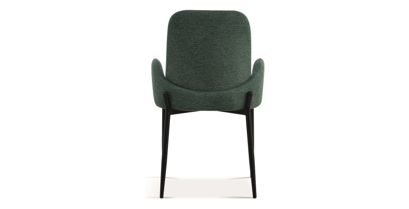 Chaise BALBOA Tissu Vert, dimension H88 x L60 x P57, idéal pour votre cuisine ou salle à manger