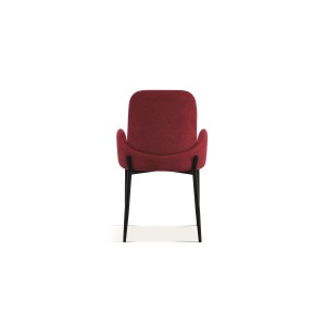 Chaise BALBOA Tissu Rouge, dimension H88 x L60 x P57, idéal pour votre cuisine ou salle à manger