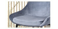 Chaise MICRA Velours Bleu, dimensions: H86 x L49 x P61 cm, idéal pour un salon de prestige