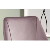 Chaise MARIA Velours Rose, dimensions: H84 x L47 x P54 cm, idéal pour une salle a manger design et moderne