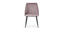 Chaise MARIA Velours Rose, dimensions: H84 x L47 x P54 cm, idéal pour une salle a manger design et moderne