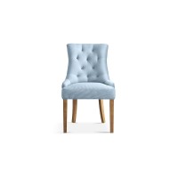 Chaise ROYA Tissu bleu, dimension H93 x L56 x P60, idéal pour votre cuisine ou salle à manger