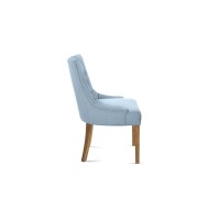 Chaise ROYA Tissu bleu, dimension H93 x L56 x P60, idéal pour votre cuisine ou salle à manger