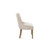 Chaise ROYA Tissu Sable, dimension H93 x L56 x P60, idéal pour votre cuisine ou salle à manger