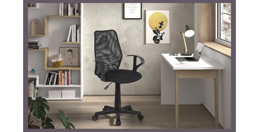Chaise de bureau JOSH Tissu filet, idéal pour un bureau confortable et moderne