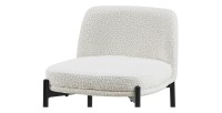 Chaise de comptoir ELISE couleur blanche, dimensions H91 x L44 x P42 cm, idéal pour un comptoir moderne