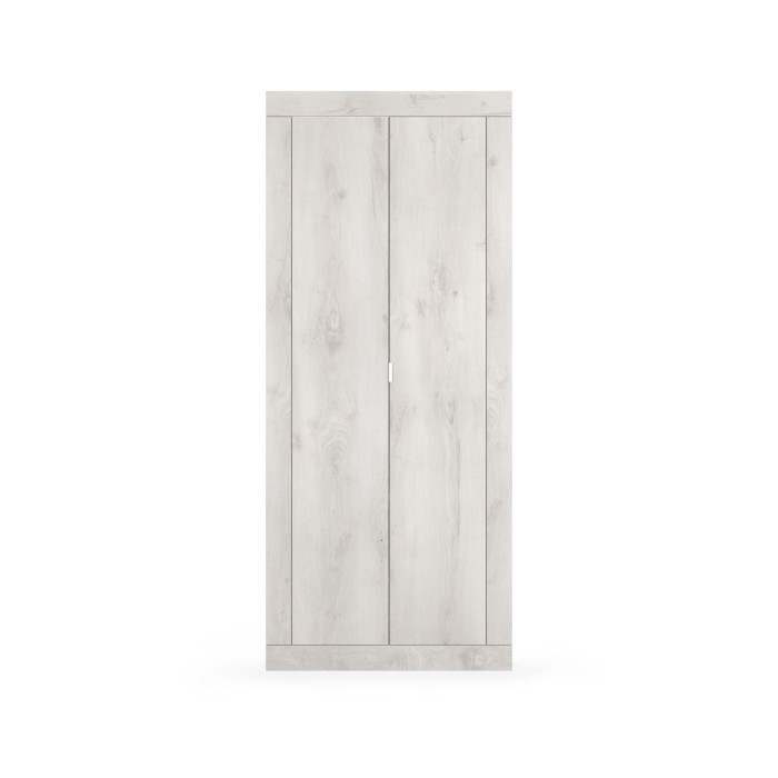 Armoire d'entrée, collection CISA, coloris chêne blanc