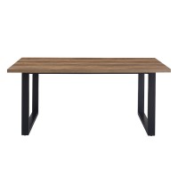 Table à manger EDWAR longueur 180cm en décor bois exotique mango, idéal pour une salle à manger conviviale