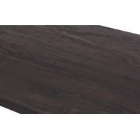 Table à manger EDWAR longueur 180cm en décor bois brun foncé, idéal pour une salle à manger conviviale