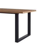 Table à manger EDWAR longueur 200cm en décor bois exotique mango, idéal pour une salle à manger conviviale