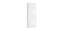 Armoire de salle de bains, 2 portes, collection CISA. Coloris blanc brillant