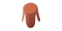 Tabouret OSTIN coloris marron terracotta, grâce a son design atypique il s'adapte a tous types de salon