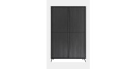 Buffet 4 portes collection SKY. Coloris chêne noir