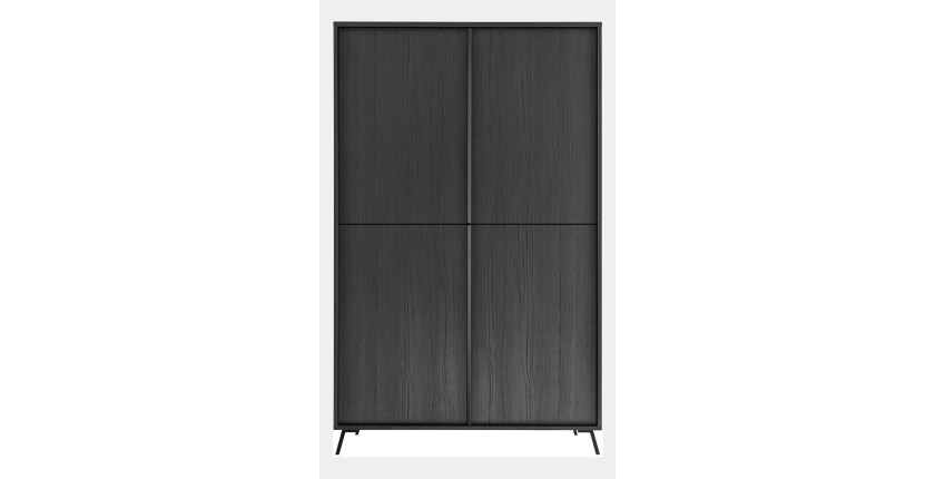 Buffet 4 portes collection SKY. Coloris chêne noir