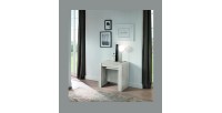Console extensible, Collection NOSOL, couleur blanc effet bois, dimensions 54x78cm