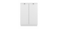 Commode design SOB, 110cm, 2 portes, coloris blanc